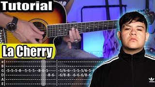 La Cherry  Junior H  Requinto  Acordes  TABS  Tutorial Guitarra [upl. by Leilah]