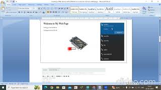 Creating a Web Server with ESP8266 to Control an LED via a Webpage [upl. by Nitsrek]