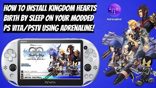 How To Install Kingdom Hearts Birth By Sleep On Your Modded PS VitaPSTV Using Adrenaline EASY [upl. by Akeihsal313]