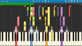 Beethoven  7th Symphony 2nd Movement  Allegretto Piano Tutorial  Synthesia [upl. by Khoury]