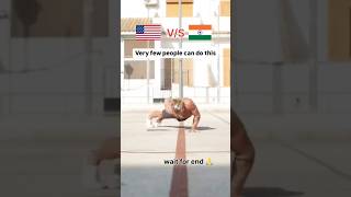 America vs india 🇮🇳 fitness challenge accepted ✅america shortfeed challengeaccepted trending [upl. by Oijres108]