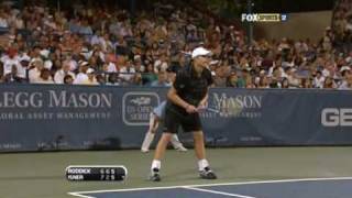 Washington SF 2009  Roddick vs Isner End of match [upl. by Gaston]