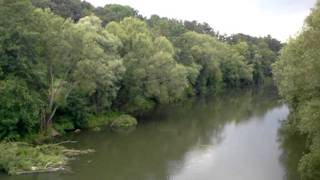 The Saar River Die Saar between Germany and France 29 July 2011 [upl. by Sillaw491]