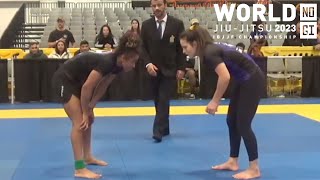 Cassia Moura vs Luiza Nogueira  World NoGi 2023 [upl. by Luapleahcim]