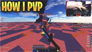 How I PvP  Butterfly Clicking 6 CPS handcam keystrokes amp game settings [upl. by Calan708]