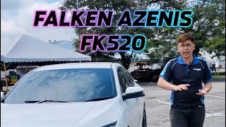 FALKEN AZENIS FK520  HONDA CIVIC [upl. by Auehsoj499]