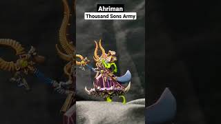 Painted Ahriman Tzeentch Chaos Thousand Sons Army Warhammer 40K [upl. by Aninad]