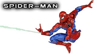 Revoltech SPIDERMAN 20 Marvel Amazing Yamaguchi NR003 Action Figure Review [upl. by Atalie580]