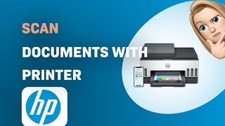 How to Scan Documents with the HP Smart Tank 7305 Printer [upl. by Yrod]