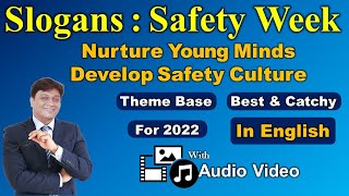 National Safety Day Slogans  Slogans on Nurture Young Minds Develop Safety Culture [upl. by Trometer536]