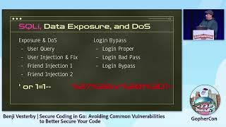 GopherCon 2022 Benji Vesterby  Secure Coding in Go Avoiding Common Vulnerabilities [upl. by Fraya]