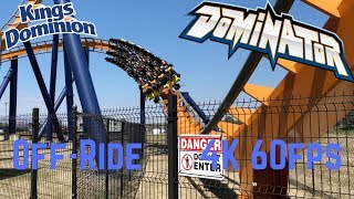 Dominator OffRide 4K 60fps  Kings Dominion [upl. by Mascia]