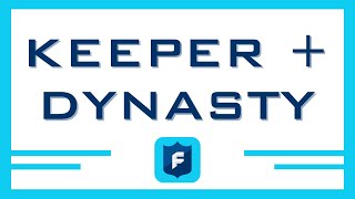 Setting Up Keeper  Dynasty NFL Fantasy Tutorial [upl. by Geoffrey]