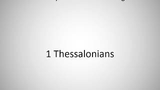 How to say 1 Thessalonians in English [upl. by Nevets]