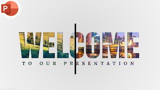 Motion Change Animated WELCOME Slide Design In PowerPoint [upl. by Jollanta762]