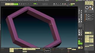 Zbrush hard surface zmodeler Hex mesh [upl. by Eedahs131]