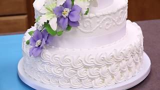 How To Make Your Own Buttercream Wedding Cake  Part 1  Global Sugar Art [upl. by Anwahsar]