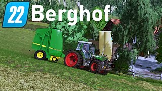 LS22 Berghof 67  Heuballen Pressen und Einfahren  Farming Simulator 22 [upl. by Chang]