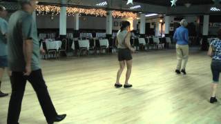 Linedance lesson Cucaracha Choreo Hank Mary Dahl music Smooth Santana [upl. by Suvart]