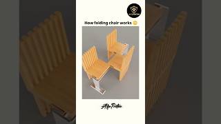 Modern problems  modern solution  How Folding Chairs Work🗿🔥 science architecture carpentry [upl. by Ennaillek750]