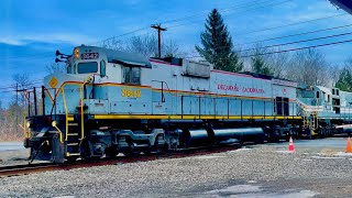 Delaware Lackawanna passing Tobyhanna Dec 23 2023 [upl. by Alon]