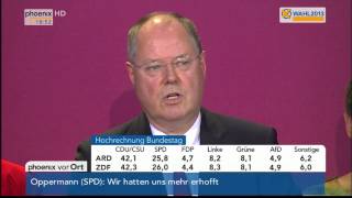 Wahlergebnis Statement von Peer Steinbrück am 22092013 [upl. by Attemaj]