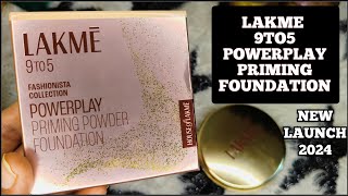 Lakme 9to5 Powerplay Priming Powder Foundation  New launch 2024  Lakme Foundation [upl. by Attenad]