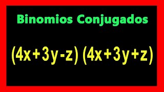 ✅👉 Binomios Conjugado de 3 Terminos [upl. by Repooc546]