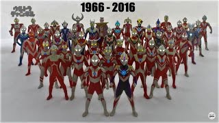 All Ultraman Transformations 19662016 [upl. by Leia]