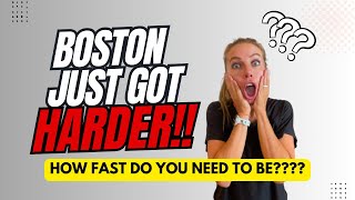 Boston Marathon 2026 The Shocking New Qualifying Times Explained [upl. by Wells548]