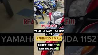 For sale Yamaha lagenda 115z tahun 2019 Minat sila PM Admin dekat Wassap 01164445616 lagenda115fi [upl. by Orianna596]