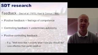 Sport and Performance Psychology  Self Determination Theory Lecture [upl. by Heater]