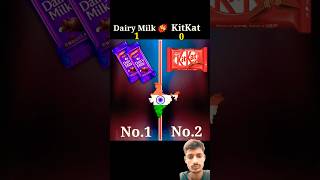 Dairy milk 🆚 kit kat 🤤 ll dairymilk kitkat shorts competition [upl. by Braeunig]