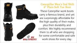 Caterpillar Men’s 2nd Shift 6″ Plain Soft Toe Boot [upl. by Salchunas]