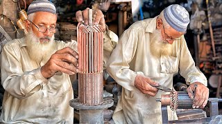 Skillful 90 year Old Man Rewinding Komatsu D65 Starter Motor Armature [upl. by Ike667]