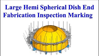 Large Dish Ends Hemispherical Dish end Petal Crown Inspection Template marking making Fabrication [upl. by Weisbrodt]