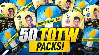 50 NEW TOTW PACKS [upl. by Thurman]