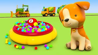 Car cartoons for kids amp kids games Helper cars Learn colors amp vehicles for kids [upl. by Akena]