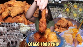 COGEO FOODTRIP  FLAVOURED KANTO STYLE FRIED CHICKEN SISIG DONUT etc [upl. by Eeneg212]