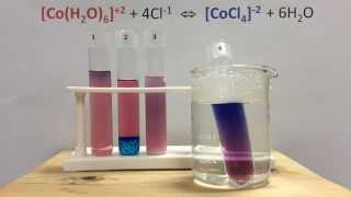 Le Chateliers Principle Lab with Cobalt Complex Ions [upl. by Jena]