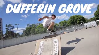 Skating Dufferin Grove Skatepark in toronto [upl. by Mellen]