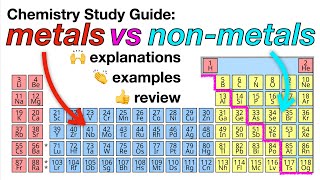 Differences Between Metals and NonMetals 🤔 chemistry ks3 csge gcse [upl. by Lletram]