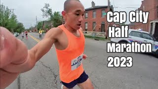 Sub 123 Half Marathon Attempt  Cap City Half Marathon 2023 [upl. by Eelrahs]