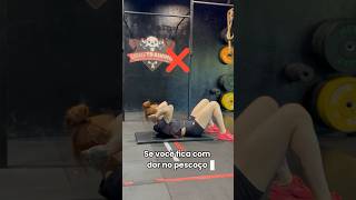 Sente dores no pescoço ao fazer abdominal Veja o vídeo até o final 👆🏼 training exercises [upl. by Ecinev101]