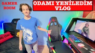 Odamı Yeniliyorum Vlog Gamer Room HÜSO [upl. by Neivad75]