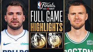 Boston Celtics vs Dallas Mavericks Game 1 Full Game Highlights  June 7  NBA Finals 2024 [upl. by Ragde381]