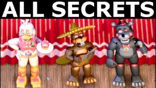 FNAF 6  All Secrets Easter Eggs Achievements amp Rare Screens Freddy Fazbears Pizzeria Simulator [upl. by Bohi]