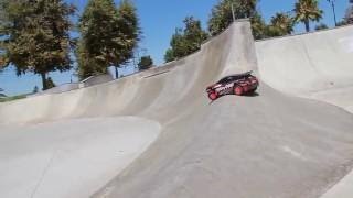 Traxxas Rally Shreds SoCal Skate Park [upl. by Natan]