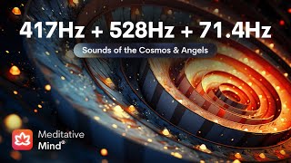 417Hz  528Hz  714Hz  TRIPLE HEALING FREQUENCIES  Wipes out Negative Energies  Positive T [upl. by Neliac]