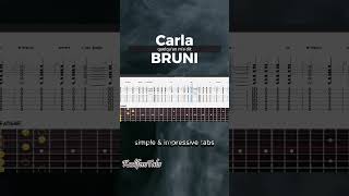 Carla BRUNIquelquun ma dit Acoustic Guitar Tabs [upl. by Joliet190]